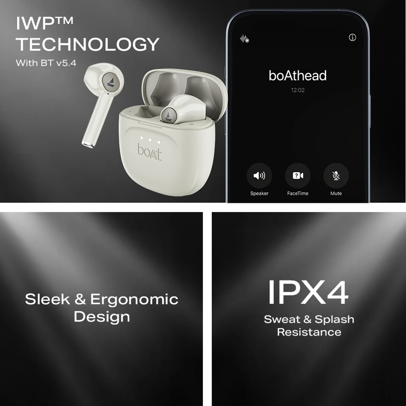 boAt Airdopes 131 Gen 2, 13mm Drivers, 70H Battery, ENx, Stream Ad Free Music via App Bluetooth Headset (Cream White, In the Ear)